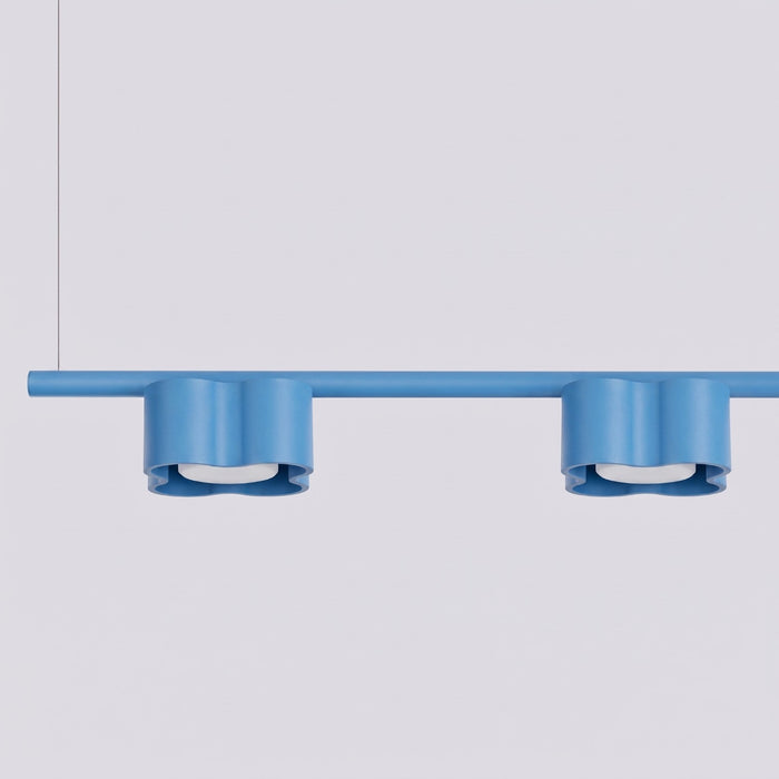 SOLLUX SL.3405 Lámpara De Araña Ovio 4 Azul Celeste Gx53