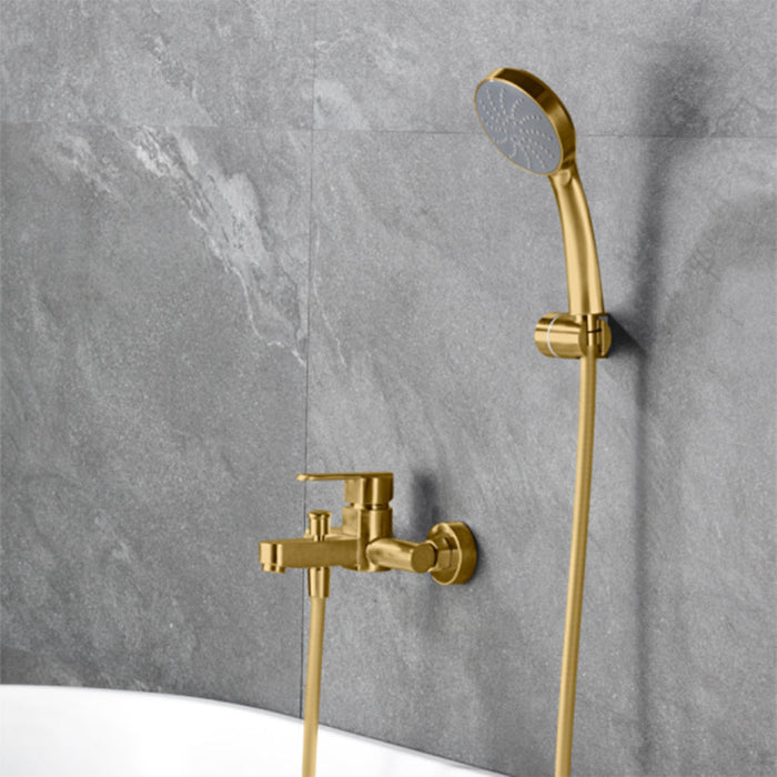 IMEX BDR001-4OC ROMA Kit Baño / Ducha Monomando Oro Cepillado