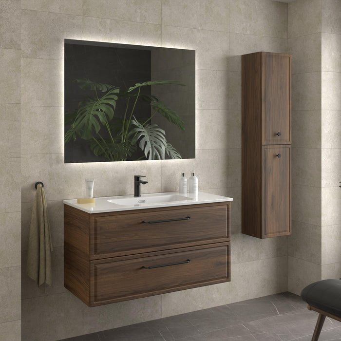 SALGAR RUNA Mueble+Lavabo IBON Color Nogal
