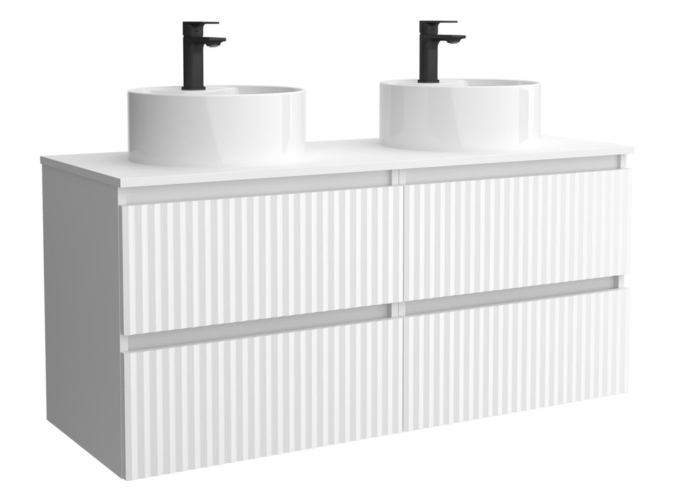 SALGAR 121777 KIRA Mueble+Lavabo LISBOA 140cm Blanco Mate