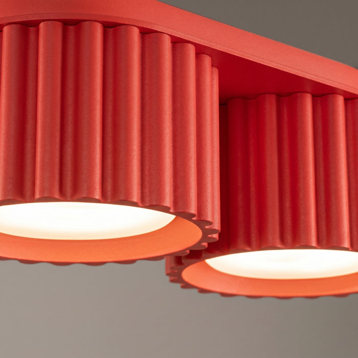 SOLLUX SL.2422 Plafón AURA 2 rojo Gx53