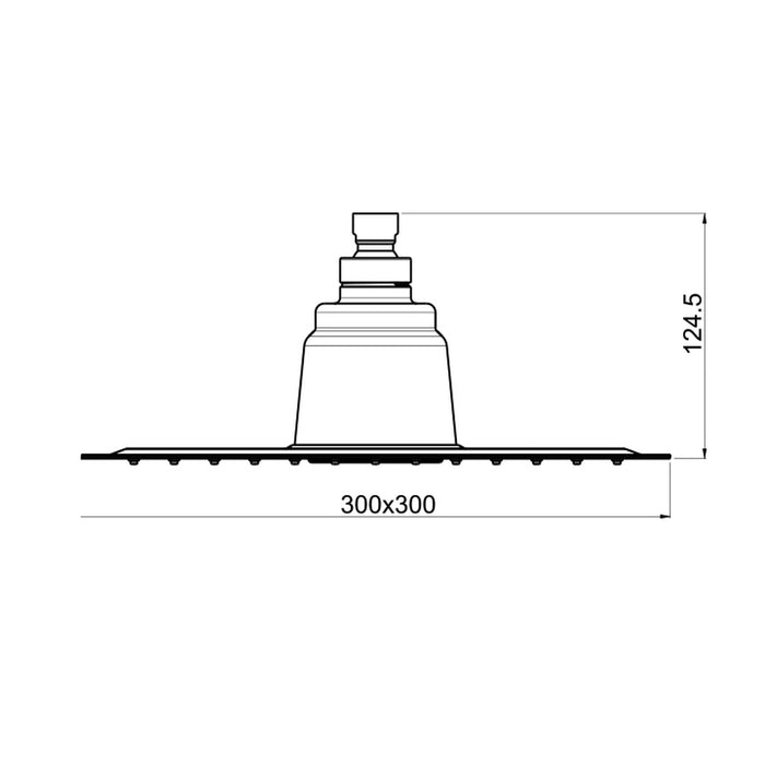 PRESTO 66430SI Rociador cuadrado sonido Inox