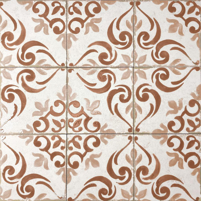 DUNE BARRAQUETES TEJA 20x20 Porcelánico