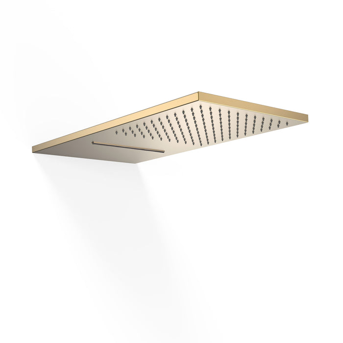 TRES 29990301OM COMPLEMENTOS DE DUCHA Rociador De Ducha A Pared Color Oro Mate 24K