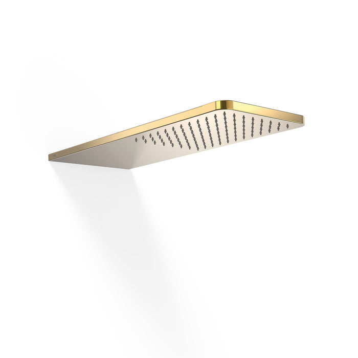 TRES 29990307OR COMPLEMENTOS DE DUCHA Rociador De Ducha A Pared Color Oro 24K