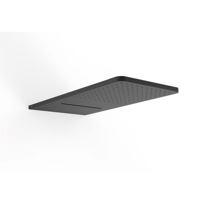 TRES 29990308NM COMPLEMENTOS DE DUCHA Rociador De Ducha A Pared Color Negro Mate