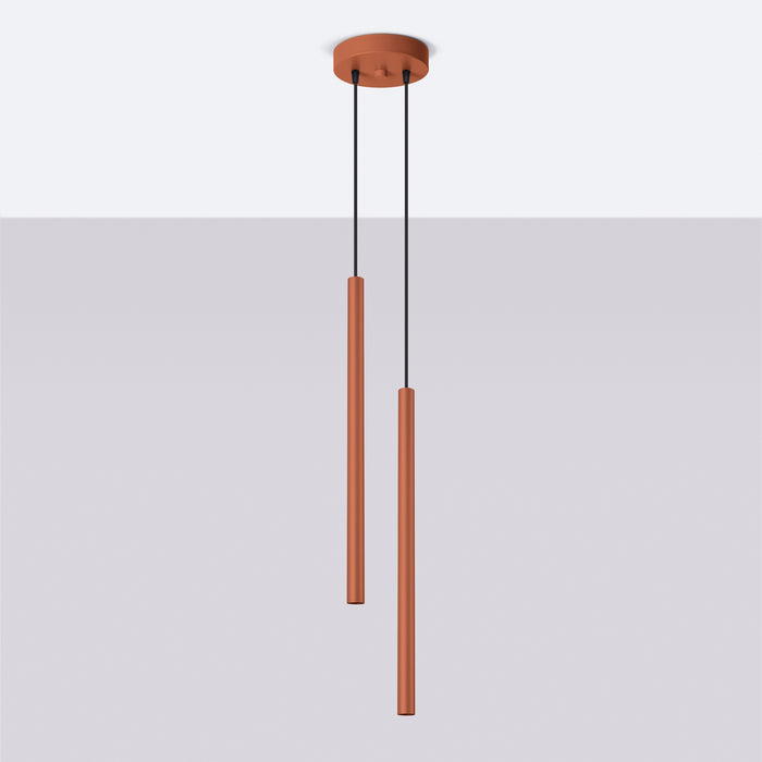SOLLUX SL.1525 Lámpara colgante PASTELO 2 rojo ocre ocre rojo