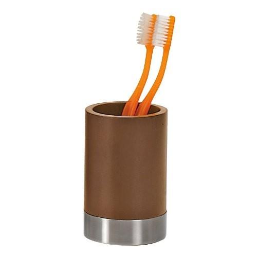 GEDY ER983000300 ERICA Walnut Toothbrush Holder