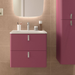 SALGAR UNIIQ Mueble-Lavabo Color Granate