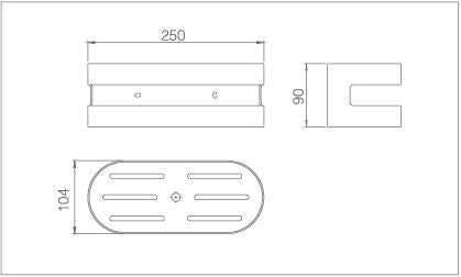 IMEX ADL012/NQ NIRMALA Jabonera Frontal Níquel Cepillado