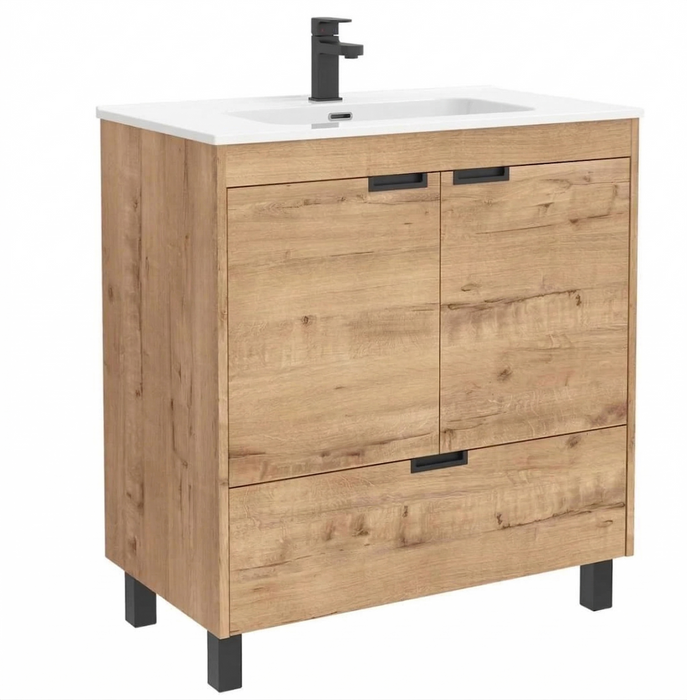 SALGAR CONTESSA Mueble+Lavabo IBON Color Roble África
