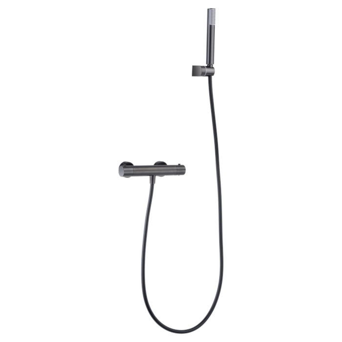 IMEX BTM039-5BGM MONZA Grifo Termostático Ducha Black Gun Metal