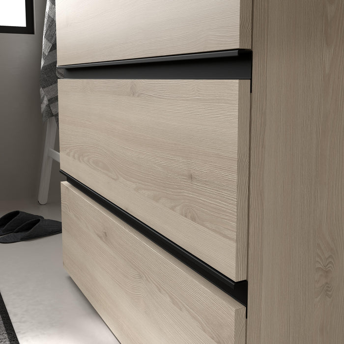 SALGAR 117552 BEQUIA PLUS METAL Mueble de Baño 1 poza Porcelana 110cm Natural