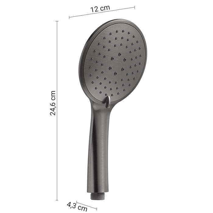 GEDY GYHS1031420 TECH 14 Mango de ducha 3 funciones gun metal