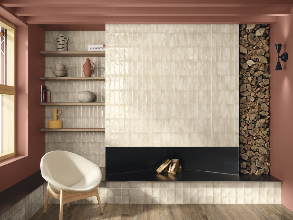 CARMEN A039325 SEVILLE BONE 10x10 Azulejo Esmaltado