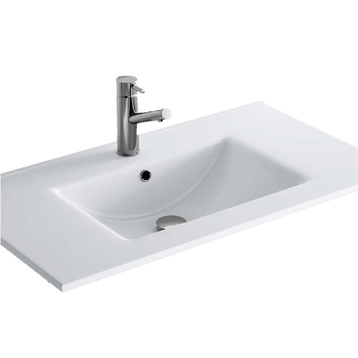 SALGAR NOJA Mueble de Baño con Lavabo 3 Cajones Color Nogal Maya