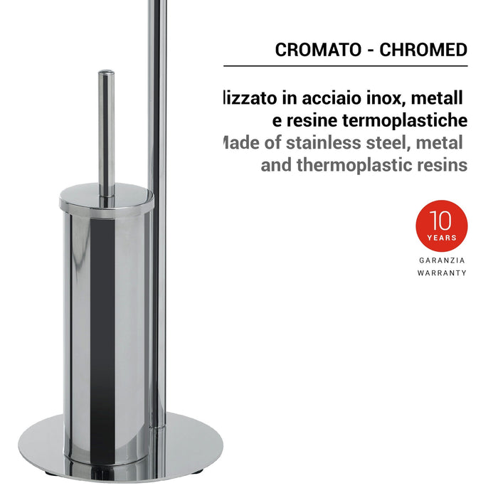 GEDY 14321300000 CIRCE Toallero y Columna De Pie Cromo