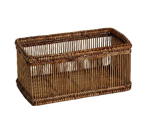 ANDREA HOUSE AX75090 Cesta Ratán Marrón 31X16X13Cm