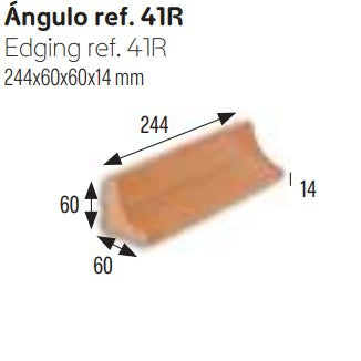 GRES DE ARAGON 900035 NATURAL Angulo Ref.41R (Caja 24 Piezas)