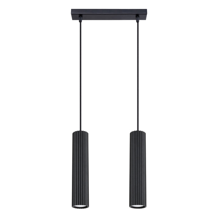 SOLLUX SL.1574 KARBON Lámpara Colgante 2 Negra