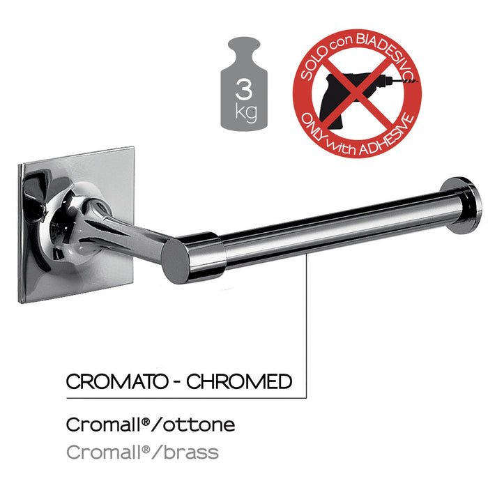 GEDY WZ241300100 WIZARD Portarrollo Cromo
