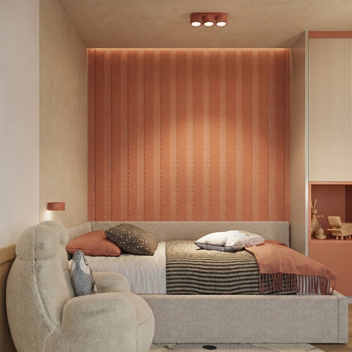 SOLLUX SL.2616 Aplique de pared AURA ocre rojo Gx53