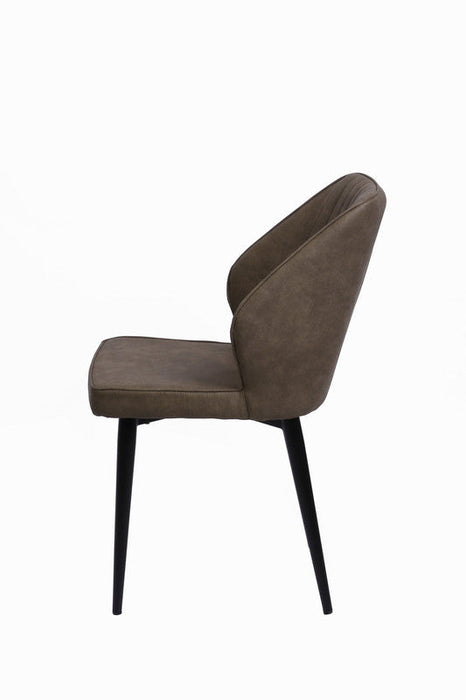 FURNITURE STYLE FS7031VISOPU TRIANA Pack 4 Sillas de Comedor Imitación Piel Color Visón