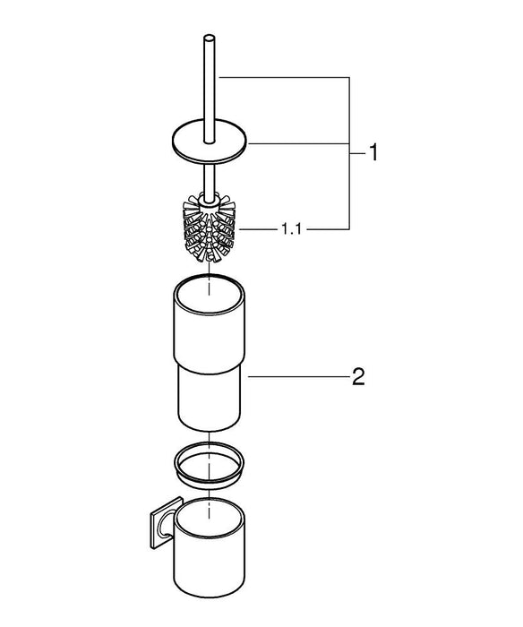 GROHE 33 281 243 EUROSMART Monomando de fregadero 1/2" negro mate