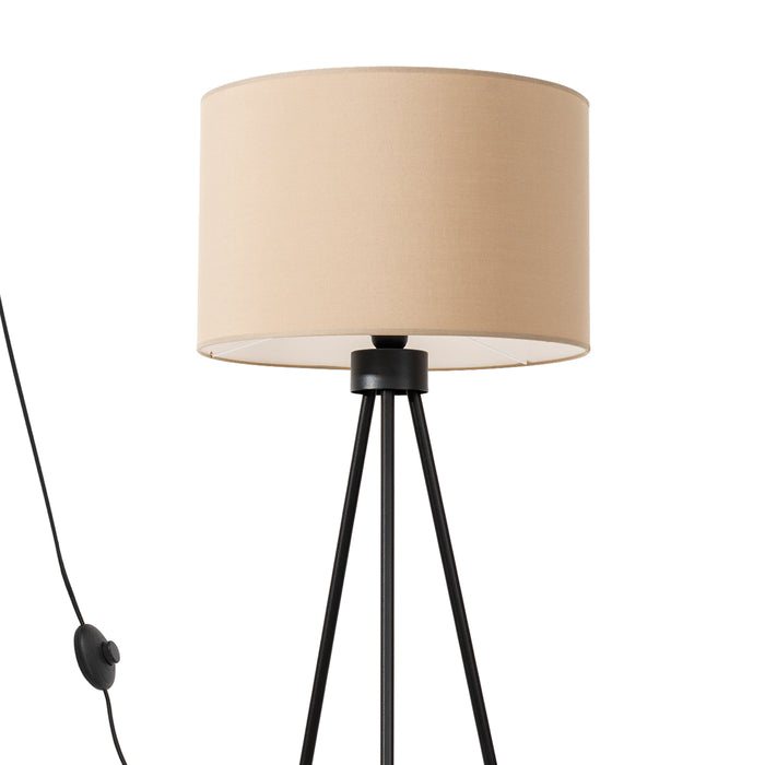 SOLLUX SL.1853 Lámpara de pie NEVIA beige color topo/negro