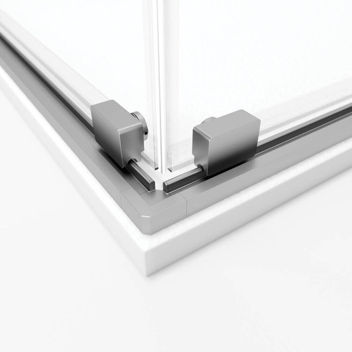 GME TWENTY Mampara Angular Ducha 2F+2C Cromo Transparente