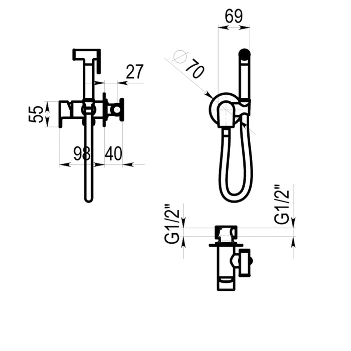 PRESTO 4607800 Aroha inodoro Cromo