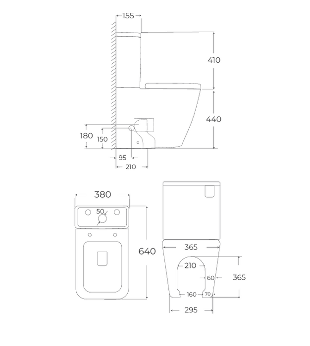 FOSSIL NATURA 00281 NÁPOLES Inodoro Completo Rimless Altura Confort Blanco Brillo