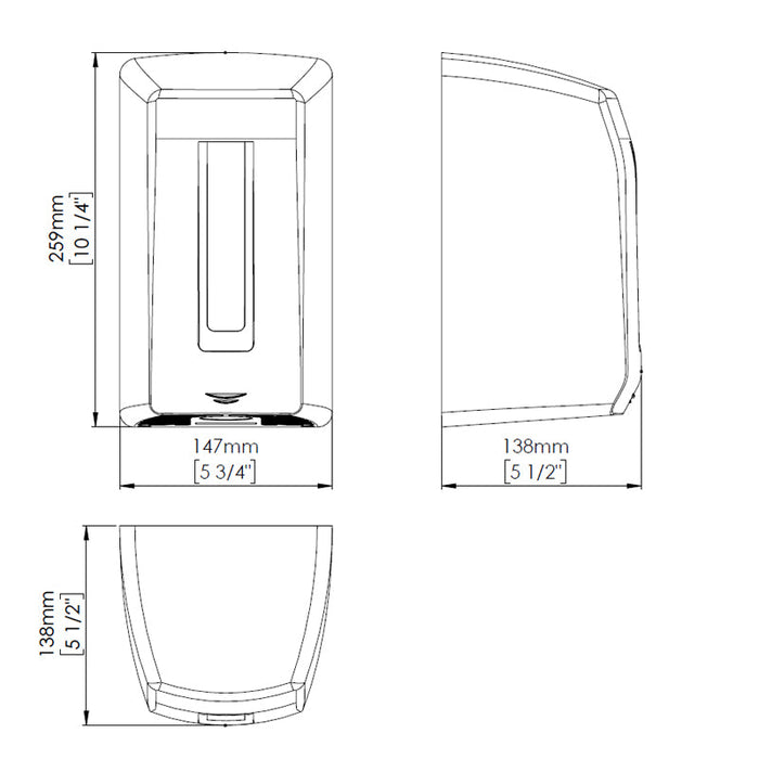 MEDICLINICS M04AB SMARTFLOW Secadora de Manos Negro