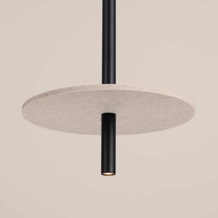 SOLLUX SL.1879 Lámpara colgante FELTRO 1 negro/beige beige/negro
