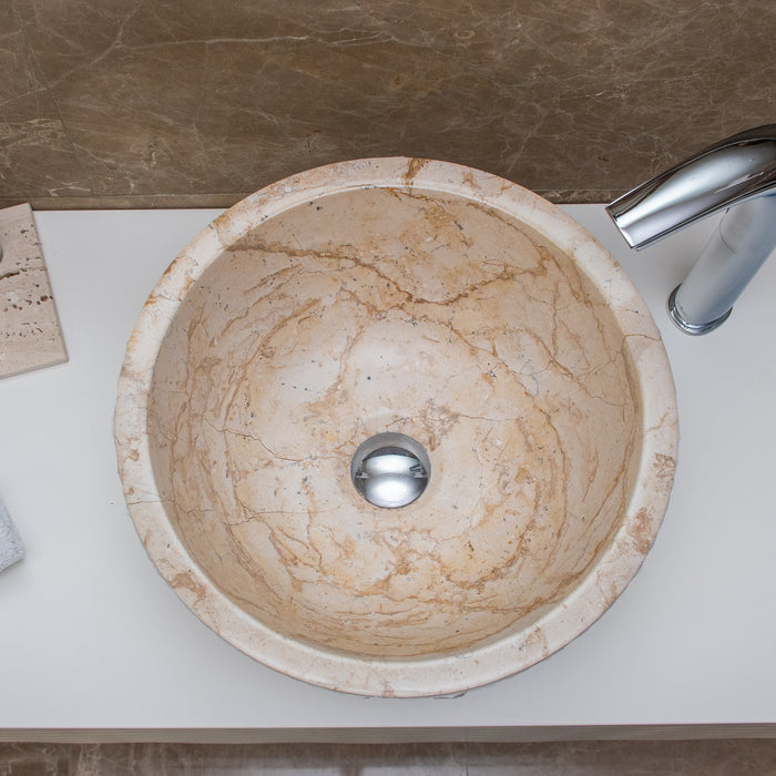 FORZINI FZ-BG/BC-MB-111 NEMESIS Lavabo de mármol Beige