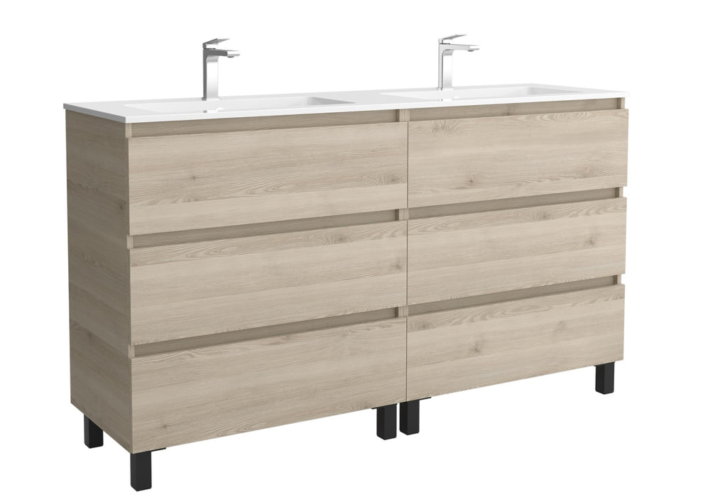 SALGAR BEQUIA Mueble 3C Lavabo Vilna 160 cm Natural