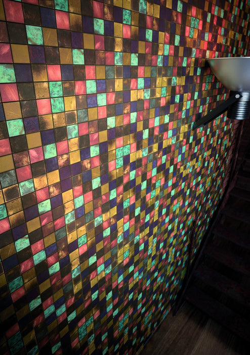 DUNE 187120 BRONZO 29,8x29,8 Mosaico Metálico