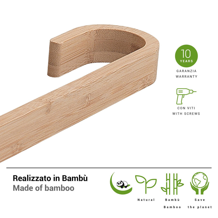 GEDY HY214035000 HIMALAYA Natural Towel Rack