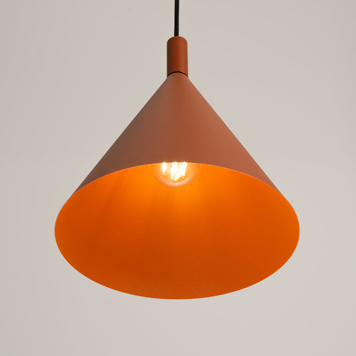 SOLLUX SL.2526 Lámpara colgante NOX 25 ocre rojo
