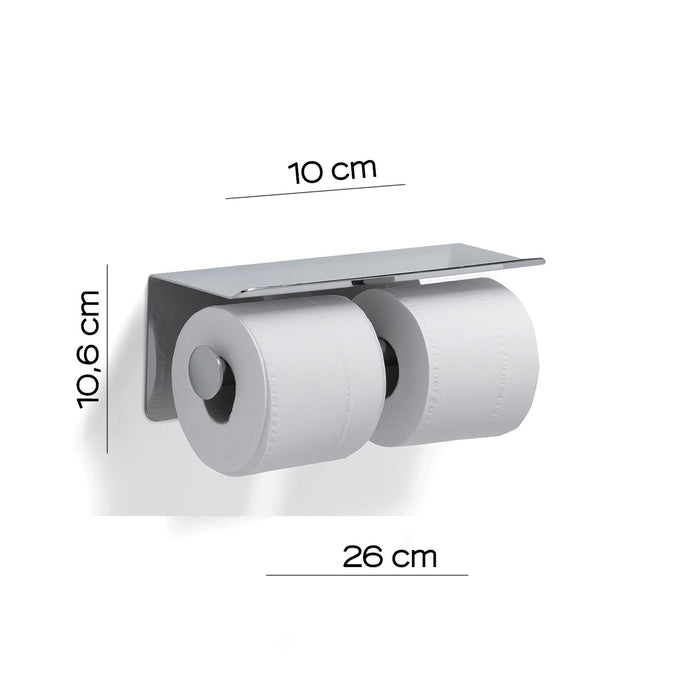 GEDY 23391300000 Portarrollos Doble Con Super