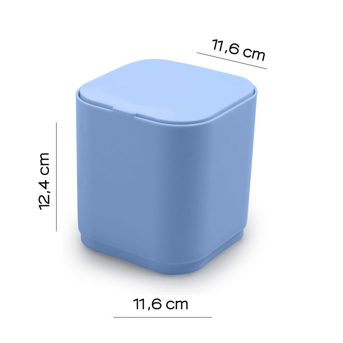 GEDY 63088600300 SEVENTY Desk Wastebasket with Lid Light Blue