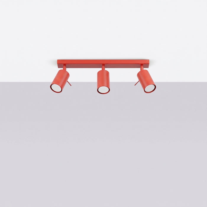SOLLUX SL.2191 Plafón RING 3L rojo