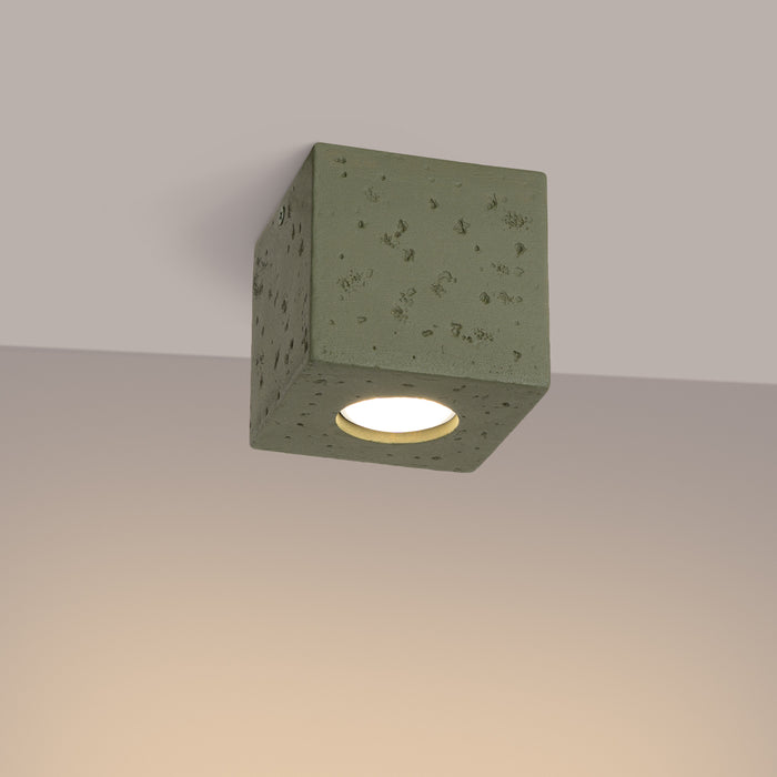 SOLLUX SL.1845 Lámpara de techo QUAD hormigón verde oliva verde oliva