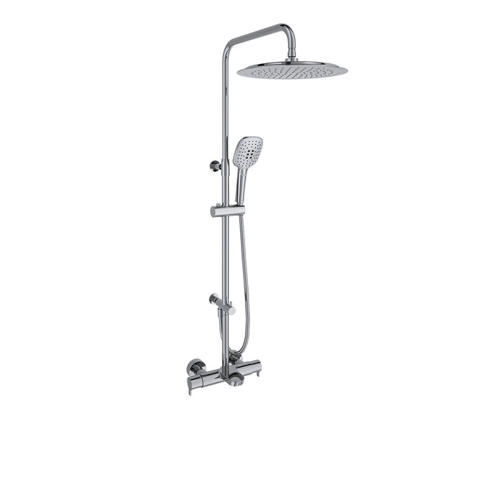 RAMONSOLER 945602RP300 BLAUTHERM Thermostatic Faucet Set Bath-Shower Telescopic Bar Chrome