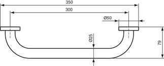 IDEAL STANDARD A9126AA IOM Handle 30 Cm Chrome