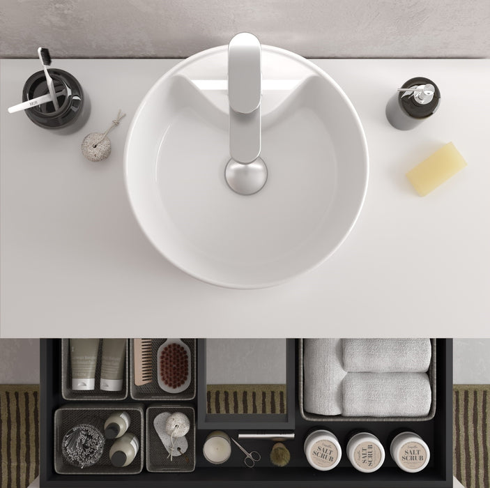 SALGAR 121777 KIRA Mueble+Lavabo LISBOA 140cm Blanco Mate