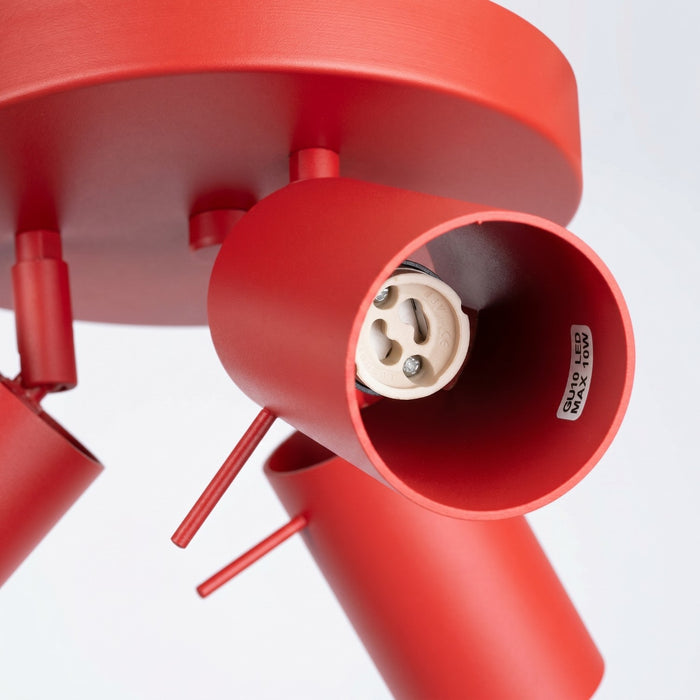 SOLLUX SL.2192 Plafón RING 3P rojo