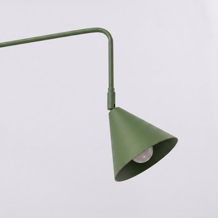 SOLLUX SL.2495 Aplique de pared NOX 1 verde oliva con interruptor