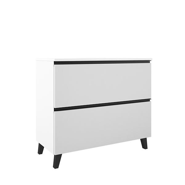 VISOBATH GRANADA Conjunto Completo A Suelo 2 Cajones Blanco Ada Mate