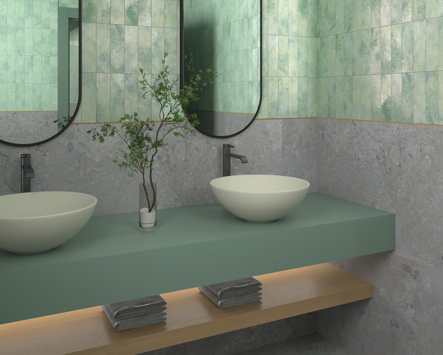 DUNE 188816 SHELTER  Lavabo Porcelana 40x40x15 Blanco Mate